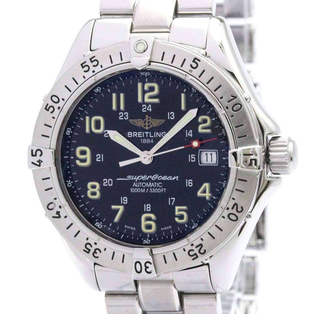 BREITLING Super Ocean Steel Automatic Mens Watch A17340 Polished